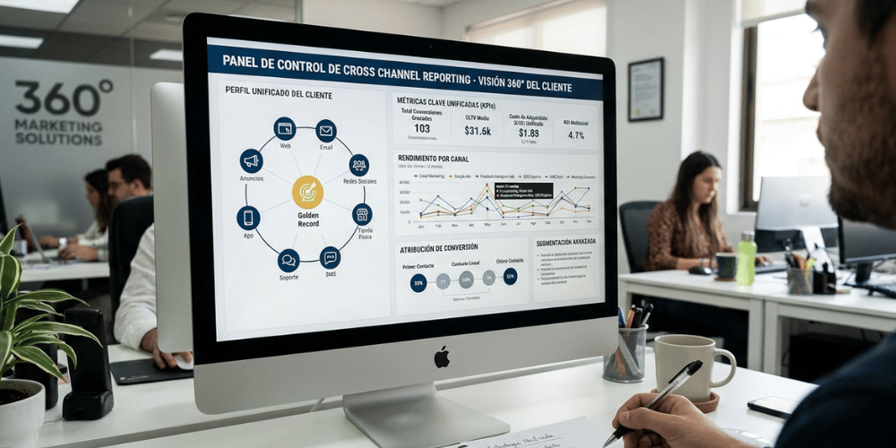 Metodología Cross Channel Reporting con visión 360° del cliente a través de todos los canales de marketing